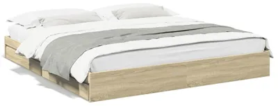 Productafbeelding van vidaXL Bedframe met lades, Sonoma-eikenhout, 180x200 cm, houtvezel