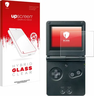 Produktbild von upscreen Schutzglas für Nintendo Gameboy Advance GBA SP Schutzfolie Panzer Folie Glas Display Schutz klar