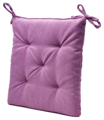 Produktbild von GÖZZE Capri Sitzkissen weiches pflegeleichtes Sitzkissen in Feincord-Optik mit Synthetikfüllung Flieder 40 x 40 x 4 cm
