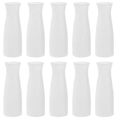 Immagine prodotto di Set di 10 vasi in plastica resistenti agli urti, ideali per decorazioni floreali