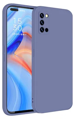 Produktbild von OPPO Reno4 Pro 5G Hülle, LaimTop Slim Liquid Silikon Gel Gummi Schutzhülle für OPPO Reno4 Pro 5G Grau