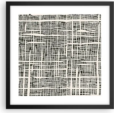 Produktbild von Gerahmtes Poster - Schwarzer Rahmen - Textur Muster Stück - 40x40 cm - Wand Bild - Wanddeko - Wandbilder - Kunstposter - Wandposter - Bilderrahmen - Bilder - Kunstdruck - P2BAC40x40-4926