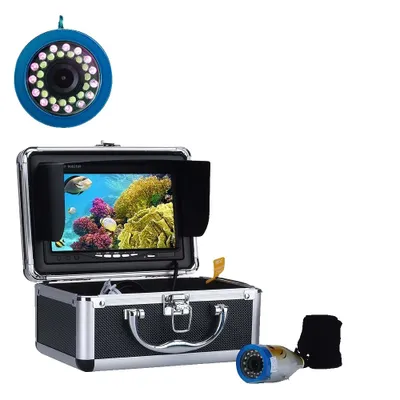 Produktbild von Unterwasser-Angelkamera, 7" Monitor, 30 LEDs, IP68 wasserdicht, 4500mAH wiederaufladbare Batterie/li/ul/div