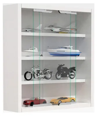 Produktbild von Hängende Glasvitrine | Vitrine aus ESG-Sicherheitsglas | Maße: H. 40 x B. 37 x T. 10 cm | Hängevitrine | Modern und platzsparend
