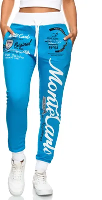 Produktbild von Damen Jogging-HOSE | Monte Carlo 592 Türkis/Weiß XL