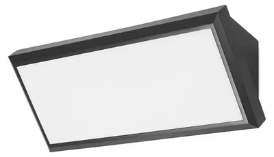Image de LEDS C4 Samper, applique murale - 12 W, lumière blanc chaud, 615 lm, indice de protection IP65, couleur noire