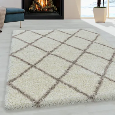 Immagine prodotto di Alvor Shaggy tappeto pelo lungo runner 80x250cm crema