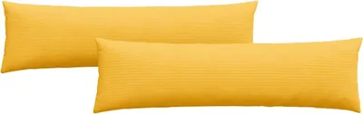 Obrázok produktu pre vidaXL Vankúše na pohovku 2 kusy Svetložltá 145 x 40 cm Manšestrová látka