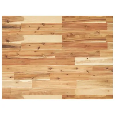 Image de Dessus de table rectangulaire 80x60x2 cm bois massif d'acacia