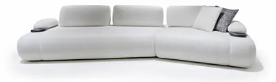Obrázek produktu pro Elegantní rohová pohovka, bílá barva, moderní design, minimalistický styl