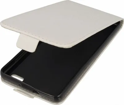 Produktbild von Flip Schutz Hülle für Wiko Lenny Weiß Kunstleder Slim Flex