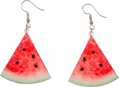Produktbild von Melone Ohrringe Miniblings Hänger Wassermelone Obst Sommer Dreieck Melonenstück