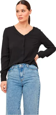Produktbild von Vila Paya Langarmhemd Schwarz 44 Frau Schwarz 44
