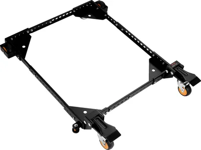 Zdjęcie produktu dla Stojak mobilny SKYSHALO, nośność do 650 funtów, elastyczna rozbudowa od 12 "x12" do 36 "x36", trwała uniwersalna podstawa z kółkami do urządzeń do obróbki drewna, pił taśmowych i maszyn