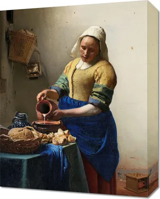 Obrázek produktu pro Obraz 40x50cm Mleczarka, Vermeer Vintage do Salonu