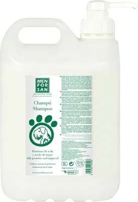 Image de Shampooing Menforsan chien huile d'argan 5 L