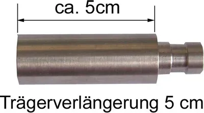 Produktbild von BASIT® Träger 19mm Gardinenstange Edelstahl look o. Trägerverlängerung H19 H29 H18 D28