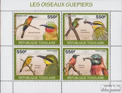 Produktbild von Briefmarken Togo 2010 Mi 3429-3432 Kleinbogen (kompl.Ausg.) postfrisch Spinte