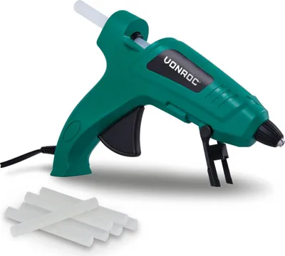 Produktbild von Vonroc Klebepistole - 11,2mm - 70W - Tropffunktion - inkl. 8 Klebesticks