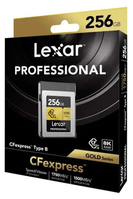 Produktbild von LEXAR CFexpress Pro 256GB Typ B 1750R/1000W Karte