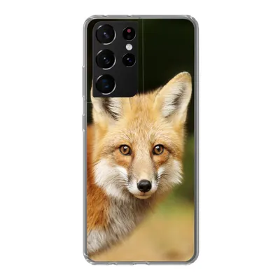 Produktbild von MuchoWow® Handyhülle Schutzhülle Hülle für Samsung Galaxy S21 Ultra Fuchs - Welpe - Porträt Silikon Softcase Handy Hülle - Mobiltelefon
