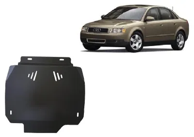 Obrázok produktu pre Ochranný kryt spodnej časti vozidla z ocele, určený pre modely Audi A4 B6 s automatickou prevodovkou, ročníky 2000 - 2005