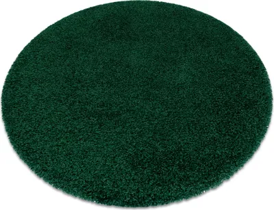 Obrázek produktu pro Kulatý koberec SOFFI shaggy 5cm láhev zelená zelený kruh PRŮMĚR 100 cm