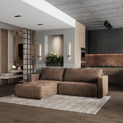 Produktbild von Masseno Ecksofa TURIN M mit Schlaffunktion L-Form, Sofa mit Bettkasten, Wohnzimmersofa, Couch, Soffa, Bettsofa, Couchgarnitur- Beige, MONOLITH 09