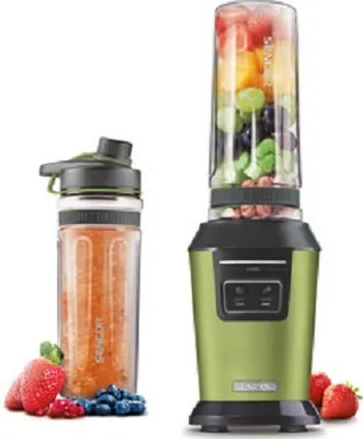 Produktbild von Sencor SBL 7076GD Smoothie Standmixer, Kunststoffgehäuse, 800 Watt, 0,6 l Behälter, Becher mit Trinkdeckel