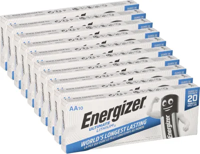 Produktbild von 100x Energizer Ultimate Batterie Lithium LR06 1.5V AA Mignon L91