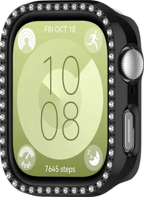 Zdjęcie produktu dla INF Etui na Huawei Watch Fit 3 z diamentowym, pustym etui ochronnym PC Czarny