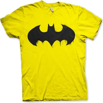 Produktbild von Batman Inked Logo T-Shirt - X-Large - Yellow