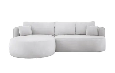 Produktbild von DomoHome - Moderne Ausziehbare Ecksofa FIORE Mit Schlaf-Funktion, Couch mit automatischer Auffaltung, Sofa, Schlafcouch LINKS 284x183x82 cm Memphis 16