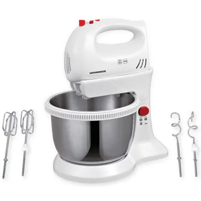 Produktbild von Heinner HMBR-300W, Standmixer, Rot, Weiß, Schlagen, Kneten, Mixen, 3,4 l, Tasten, Edelstahl
