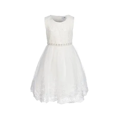 Produktbild von Happy Girls Mädchen Festliches mit Spitzenoberteil Kleid f r besondere Anl sse,