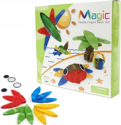Produktbild von Flexible Magnetbausteine 3D Set 22 Teile Kreatives Spielzeug für Kinder Motorikförderung