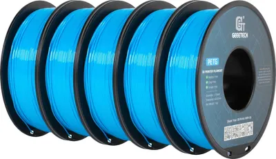 Zdjęcie produktu dla filament do drukarek 3D, przyjazny dla środowiska PETG, drukowanie bez bąbelków, niebieski wodny