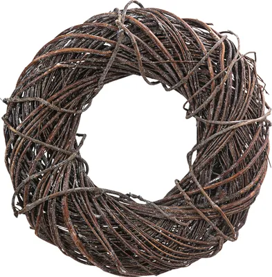 Produktbild von Dehner Deko-Kranz Twister, handgefertigter Naturkranz, einseitig gebunden, Ø 35 cm, Höhe 10 cm, Naturmaterial