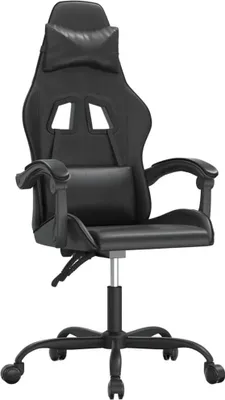 Produktbild von Gaming-Stuhl Schwarz Kunstleder