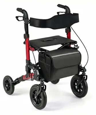 Productafbeelding van 2-in-1 rolstoel en scootmobiel, opvouwbaar, draagvermogen 136 kg