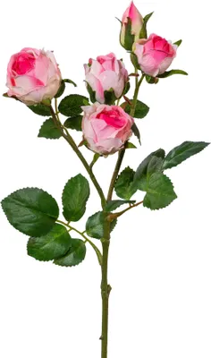 Produktbild von GASPER Rosenblütenstiel Rosa 39 cm - Kunstblumen