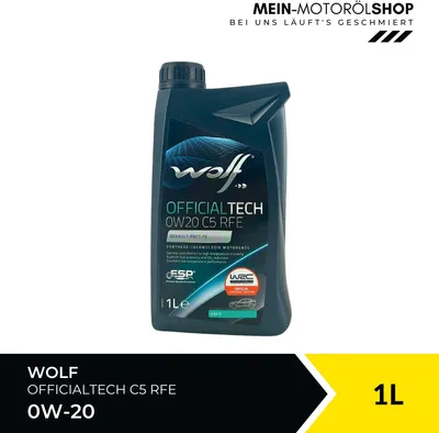 Produktbild von Wolf OfficialTech 0W-20 C5 RFE 1 Liter