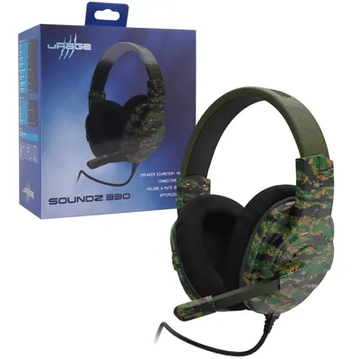Obrázok produktu pre Hama SoundZ 330, Kábel, Hranie, 20 - 20000 Hz, 269 g, Slúchadlá s mikrofónom, Čierna, Zelená