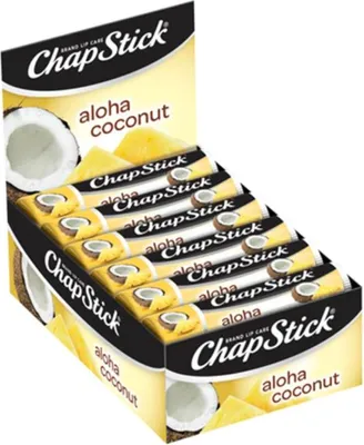 Produktbild von ChapStick Aloha Coconut feuchtigkeitsspendender Lippenstift mit Kokosnuss und Ananas, 1 Stück