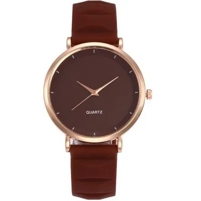 Produktbild von HO-12239 Damenuhr in Braun – Stilvolle Uhr für empfindliche Haut KP12239