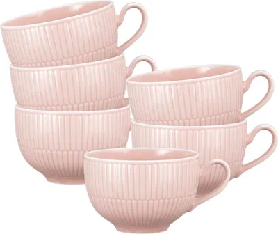 Produktbild von Seltmann Weiden Amina rosč Milchkaffeebertasse 0,35 l 6er Set