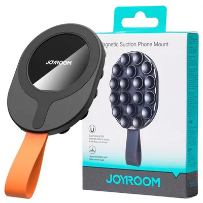 Image de Joyroom Jr-Zs393-S Support magnétique avec ventouses pour téléphone 4.7-7 - Noir et orange