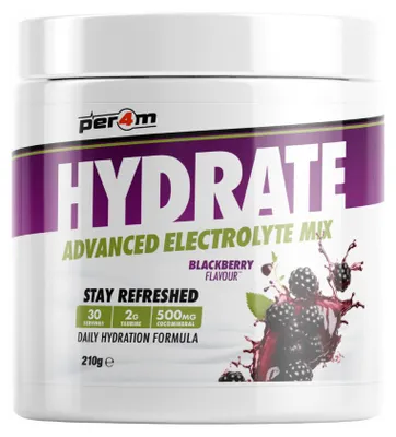 Produktbild von Per4m Hydrate Advanced Electrolyte Mix (210g) Blackberry - Energie & Ausdauer - Elektrolyte