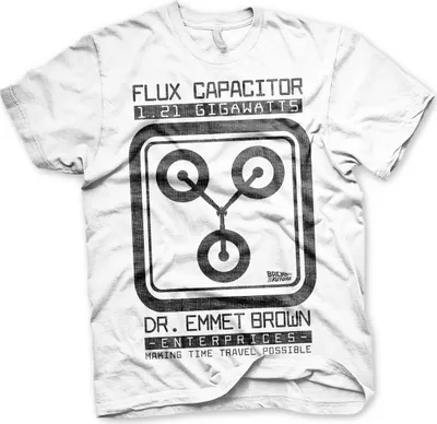 Immagine prodotto di Maglietta Flux Capacitor - Media - Bianco
