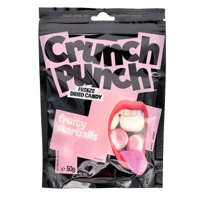 Produktbild von Crunch Punch Freeze Dried Candy Fruity Starballs 50g